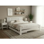 Textilomanie Paris zvýšená bílá s matrací Coco Maxi 20 cm – Zboží Mobilmania