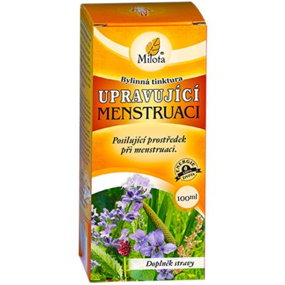 Milota Upravující menstruaci Bylinná tinktura 100 ml