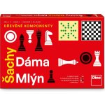 Šachy, dáma, mlýn - Dino – Zboží Dáma