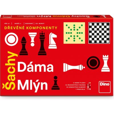 Šachy, dáma, mlýn - Dino – Zboží Dáma