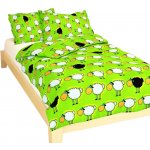 Dadka povlečení Stádo Oveček zelené 90 x 130 cm 45 x 60 cm – Zboží Mobilmania