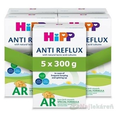 HiPP Anti-Reflux AR kojenecká výživa 0m+ 5x300 g – Zboží Mobilmania