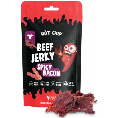 Hot chip Jerky Spicy Bacon 25 g – Zboží Mobilmania