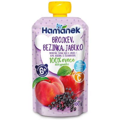 HAMÁNEK Broskev s bezinkou 100 g – Zboží Mobilmania