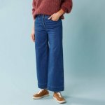 7/8 džíny s vysokým pasem modré – Zboží Dáma