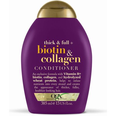 OGX Biotin Collagen kondicionér na jemné vlasy pro větší objem 385 ml