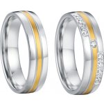 Steel Wedding Snubní prsteny chirurgická ocel SPPL013 – Zboží Mobilmania