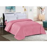 Textilomanie přehoz na postel Růžový se vzorem LEAVES 170 x 210 cm – Zboží Mobilmania