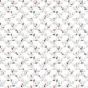 Metráž Ubrus PVC MIS507, metráž, 20 m x 140 cm, lístky šedé s červenými květy, IMPOL TRADE