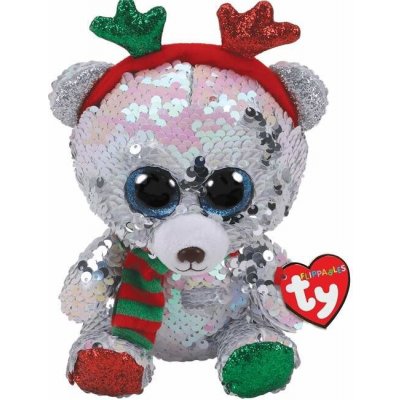 Beanie Boos Flippables Mistletoe vánoční medvídek s parůžkama 15 cm – Zbozi.Blesk.cz