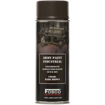 FOSCO Barva ARMY ve spreji 400ml TMAVĚ HNĚDÁ (DARK BROWN) – Zbozi.Blesk.cz