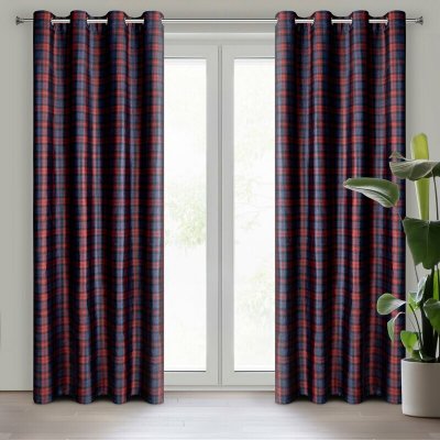 VÁNOČNÍ ZÁVĚS PETER 01 140X250 KROUŽEK MODRÝ – Hledejceny.cz