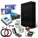 SOLARFAM solární sestava ostrovní 1110Wp 24V baterie 200Ah měnič 230VAC 2000W – Hledejceny.cz