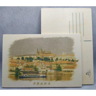 Dřevěná pohlednice - Praha – Zboží Mobilmania