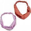 Šátek bandana print headband 2-pack magicmango/softlilac