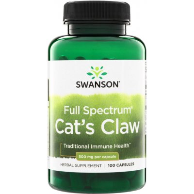 Swanson Cat's Claw Kočičí Dráp 500 mg 100 kapslí – Hledejceny.cz