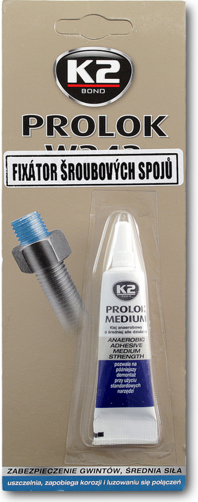 K2 Prolok MEDIUM fixátor šroubových spojů 6g modrý