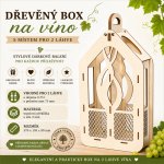Dřevěný box na 2 láhve vína 0,75 l – Hledejceny.cz