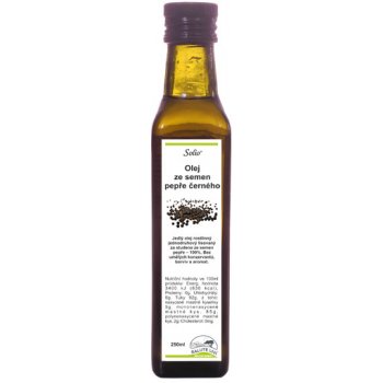 Solio Olej ze semen pepře černého za studena lisovaný 0,25 l