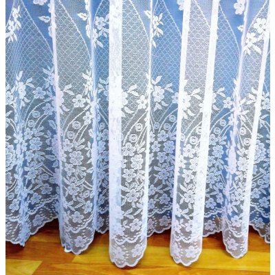 Záclona Věnce výška 120 cm (bílá)