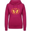 Dámská mikina s potiskem AWDis Hoodie mikina Pivní motiv It’s Time of Refreshing Svůdná růžová