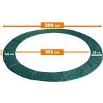 Aga kryt pružin na trampolínu 250cm tmavě zelená – Zboží Dáma