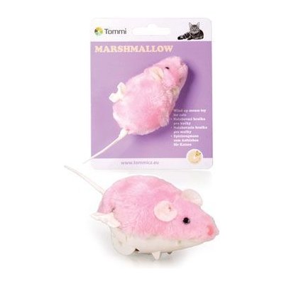 Tommi CZ Hračka kočka Myška Marshmallow na klíček 8 cm – Zboží Mobilmania