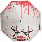CurePink deštník skládací proměňovací Pennywise bílý – Hledejceny.cz