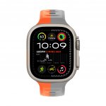 CubeNest Premium Silikon Sport na Apple Watch 42/44/45/Ultra 49 mm šedý/oranžový B01R001DLLUGROR – Zboží Živě