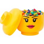 LEGO® 40321725 Room Copenhagen Storage Head 23,8 x 23,8 x 27,2 cm Girl Úložná hlava dívka – Zboží Dáma