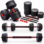 Meteor Bitumenové činky nastavitelné 2 x 20 kg – Sleviste.cz