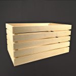 AMADEA Dřevěná bedýnka z masivního dřeva 50 x 30 x 25 cm – Sleviste.cz