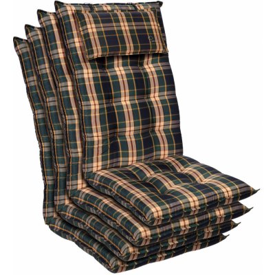 Blumfeldt Sylt, čalouněná podložka, podložka na židli, podložka na výše polohovací křeslo, polštář, polyester, 50 × 120 × 9 cm, 2x podložka (CPT10_10221518-4_)