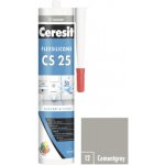 Ceresit CS 25 sanitární silikon 280 g cement grey – Zboží Mobilmania