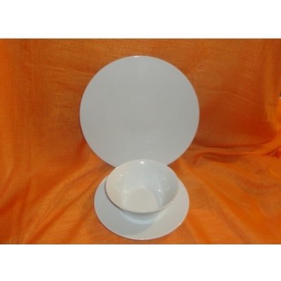 Český porcelán Dubí Bohemia White bílá 18 ks – Zboží Dáma