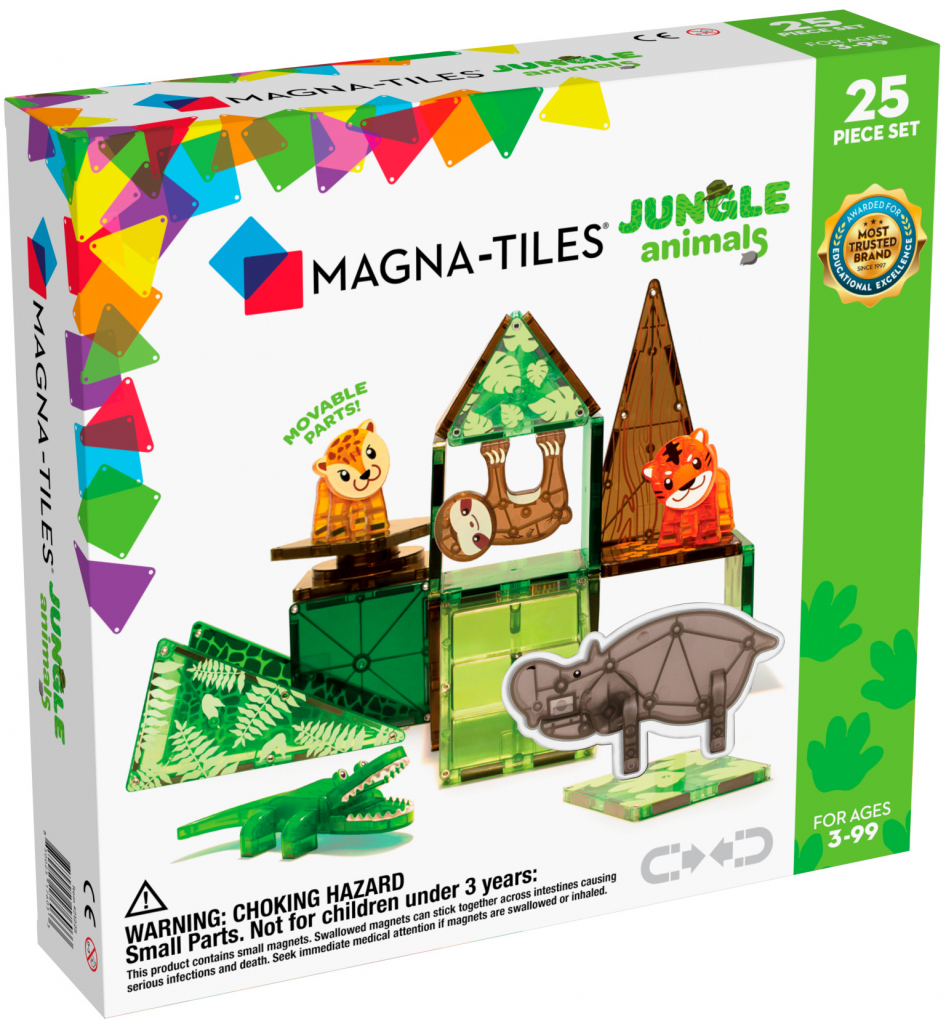 Magna-Tiles Zvířata z džungle 25 ks