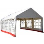Garthen 412 Zahradní stan bílá / červená 4 x 6 m – Zboží Dáma