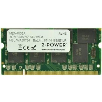 2-Power SODIMM DDR 1GB 333MHz CL2.5 MEM4002A