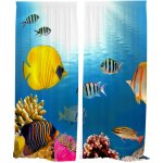 IMPAR Závěsy Mořské dno 2 (Rozměr : 140x250, Materiál: Interlock) – Hledejceny.cz