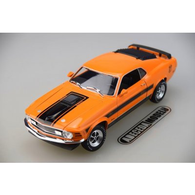 1970 FORD MUSTANG MACH 1 428 BLUE 1/18 SCALE DIECAST CAR MODEL BY MAISTO  31453