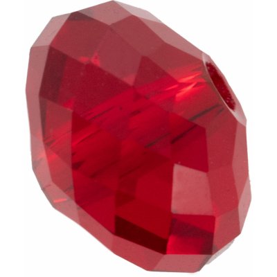 Zeck skleněné korálky Faceted Glass Beads Red 6mm 10ks – Zboží Mobilmania