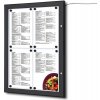 Reklamní vitrína A-Z Reklama CZ světelná menu vitrína na stěnu SCZNC9005LED 4 x A4 listy