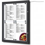 A-Z Reklama CZ světelná menu vitrína na stěnu SCZNC9005LED 4 x A4 listy – Zboží Živě