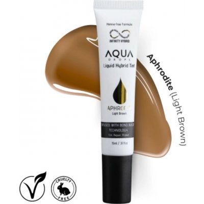 Infinity Aqua Drops hybridní tekutá barva na obočí Aphrodite Light Brown 15 ml – Zboží Dáma