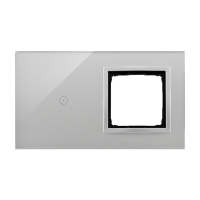 Simon DSTR210/71 Dotykové panely 2 moduly 1 dotykové pole otvor pro příslušenství Simon 54 bouřková/stříbro – Hledejceny.cz