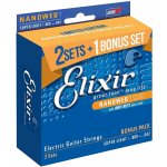 Elixir 16540 Nanoweb Super Light 9-42 3 Pack Set Electric Strings – Sleviste.cz