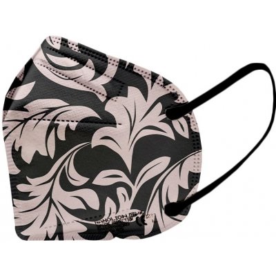 Nanolion Mask ultratenký nanorespirátor supreme protection FFP2 Béžový ornament 5 ks – Sleviste.cz