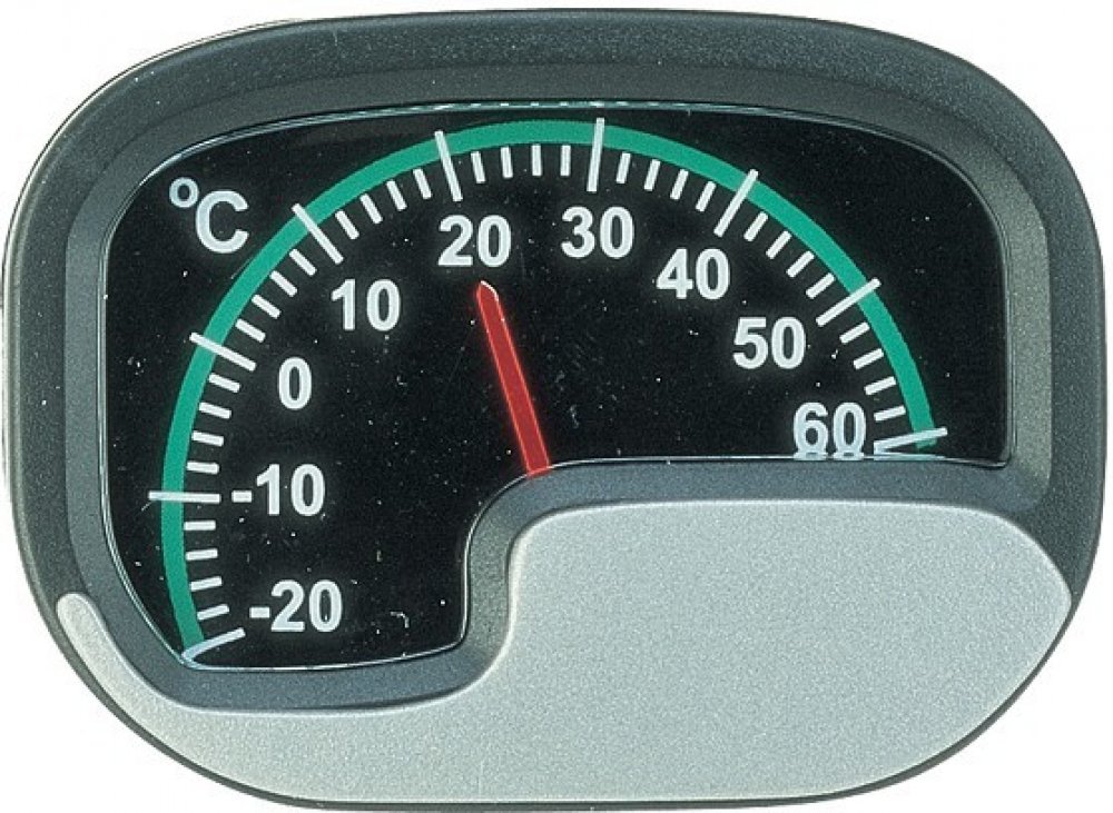 Carpoint Ručičkový teploměr do auta pro měření vnitřní teploty - stříbrný -  | Zboží Auto