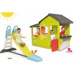 Smoby set domeček Zahradník Neo Floralie s kuchyňkou a skluzavka Toboggan XL s dvojitou vlnou a vodou 310300-16 – Zboží Dáma