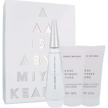 Issey Miyake L´Eau D´Issey Pure EDP 50 ml + tělové mléko 50 ml + sprchový krém 50 ml dárková sada